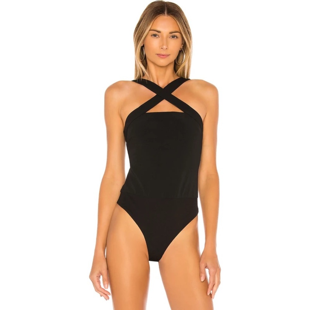 Lovers+ friends  napa front cross bodysuit
